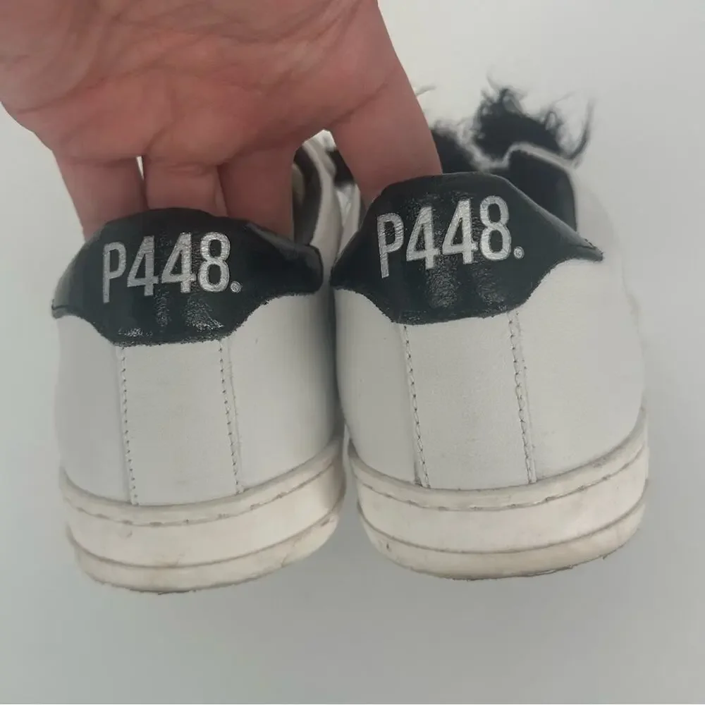 P448 The John Cement Sneakers Size 36 6.5 Casual Shoes Leather